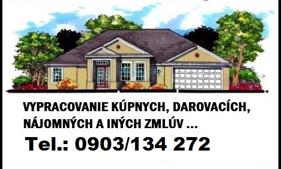 Vypracovanie znlúv, hypotekárne poradenstvo Vypracovanie znlúv, hypotekárne poradenstvo